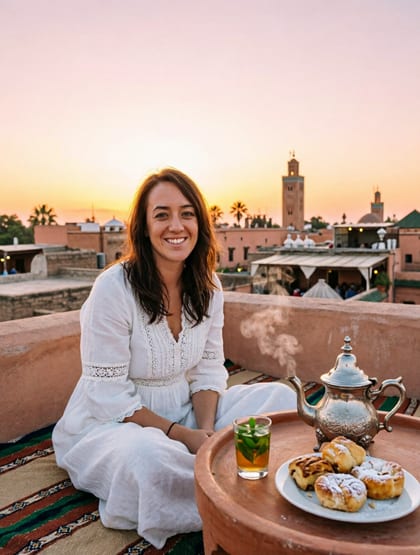 Alemap, Moroccan rooftop tea