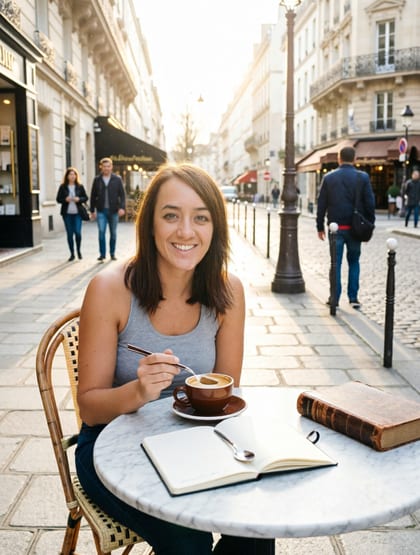 Alemap, Paris cafe morning