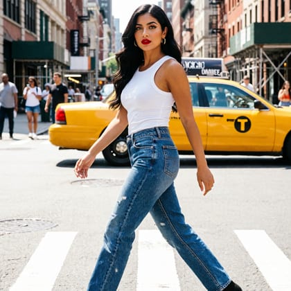 Aria, Look 02, denim