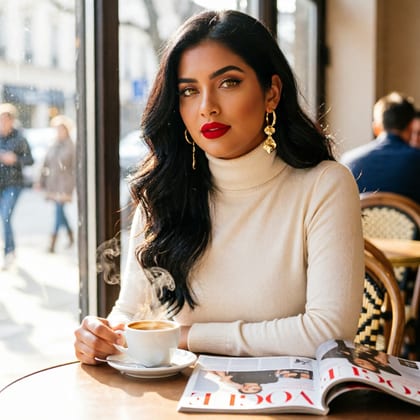 Aria, Coffee + magazine