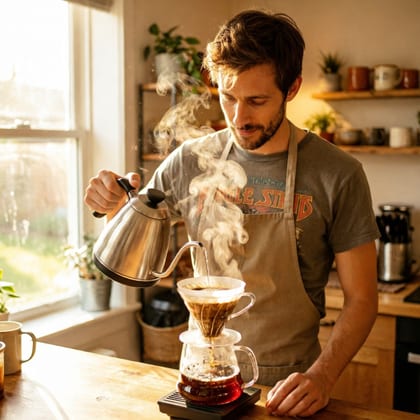 Eli, Pour-over morning