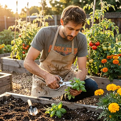 Eli, Garden harvest