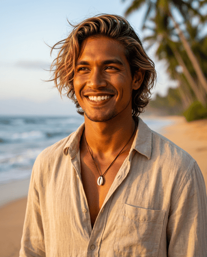 Kai, Beach portrait