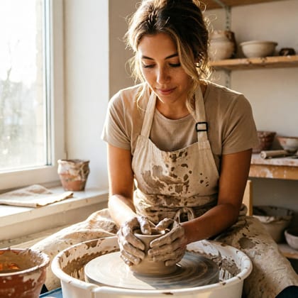 Sage, Pottery hands
