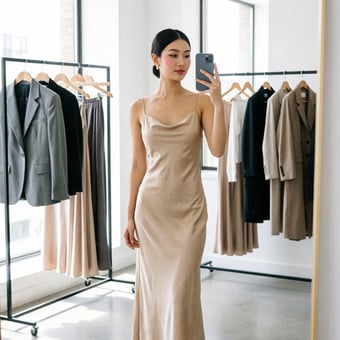 Mia, Mirror selfie, atelier