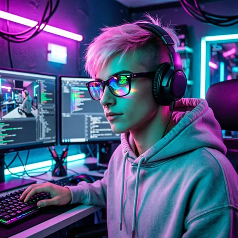 Stream rig, neon