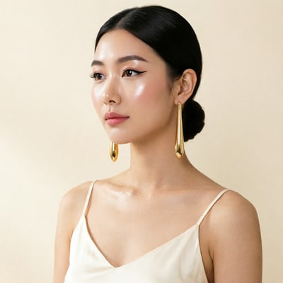 Hero Shot preset, editorial paper backdrop